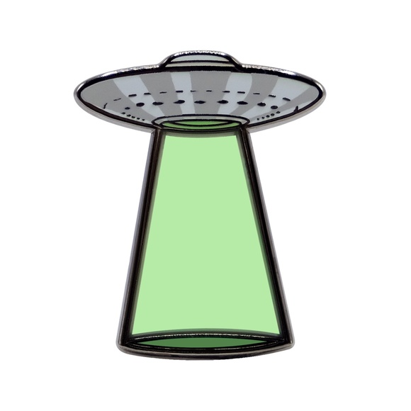 UFO Lapel Pin - Green - Picture 1 of 4